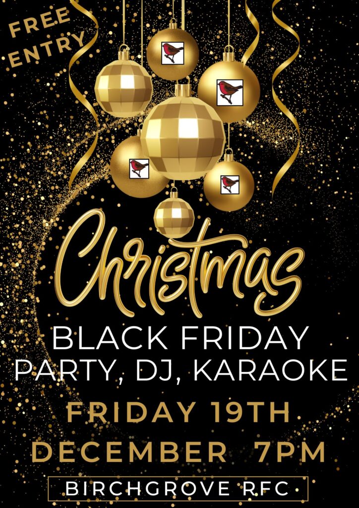 Black Friday Party - Friday 19th Dec